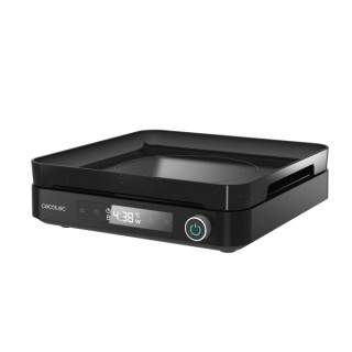 Cecotec Full Magma Grill Placa de Induccion Portatil - 2000W - Control Tactil - Temperatura de 60 a 260°C - Programacion de Cocc