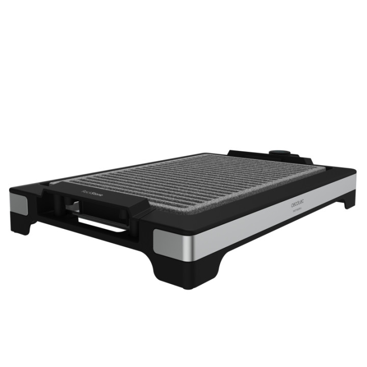 Cecotec Tasty and Grill 2000 Inox LineStone Plancha Electrica - 2000W - Acabados en Acero Inoxidable - Antiadherente - Termostat