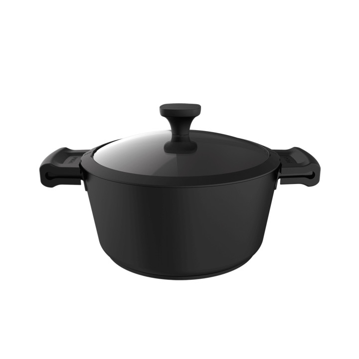 Cecotec Polka Experience Olla de 28cm de Diametro - Capacidad de 6.8L - Aluminio Fundido - Revestimiento Teflon - Compatible con