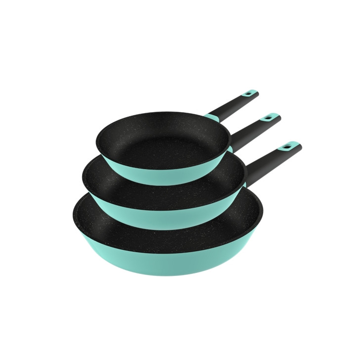 Cecotec Polka Experience Shark Pack de 3 Sartenes de 18