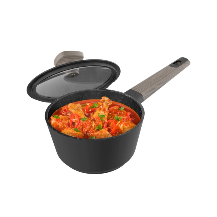 Cecotec Polka Excellence Cazo de 16cm de Diametro - Aluminio Fundido - Revestimiento Antiadherente - Apto para Lavavajillas - Di