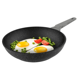 Cecotec Polka Exclusive Wood and Rock Sarten de Aluminio Forjado de 28cm - Mango de Baquelita - Teflon Antiadherente - Compatibl