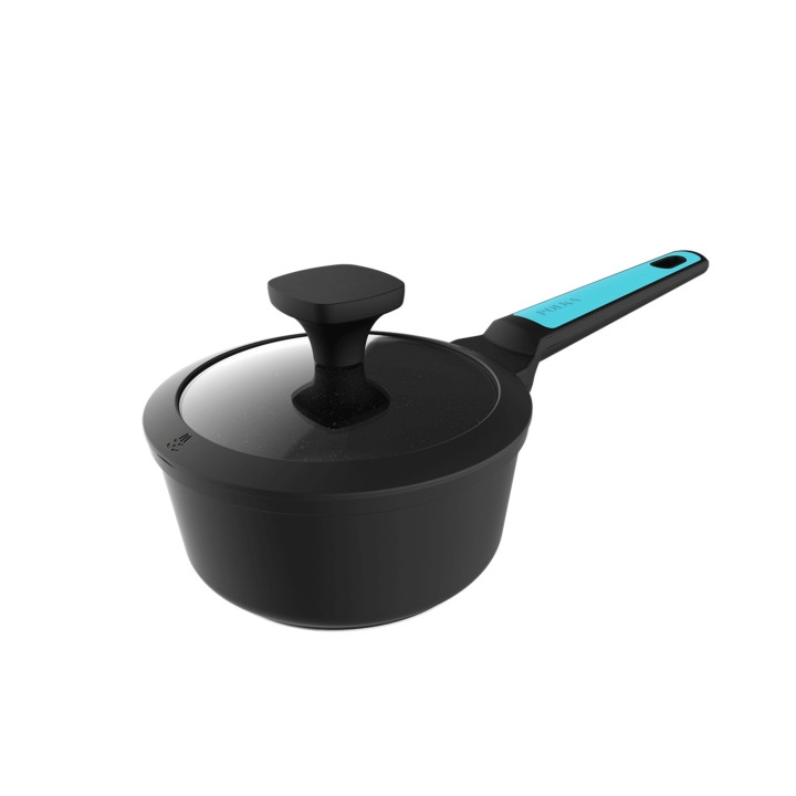 Cecotec Polka Platinum Thunder Cazo de Aluminio Forjado de 16cm - Revestimiento Antiadherente - Apto para Lavavajillas - Compati