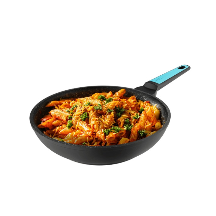 Cecotec Polka Platinum Thunder Sarten de Aluminio Forjado de 26cm - Revestimiento Teflon Antiadherente - Apto para Lavavajillas