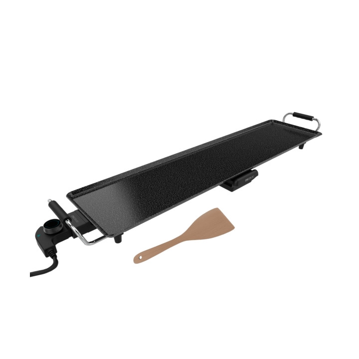 Cecotec Tasty and Grill 3000 RockWater XXL Plancha Electrica - Potencia de 2400W - Revestimiento Antiadherente - Termostato Regu