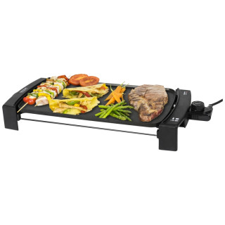 Cecotec Black and Water 2150 Plancha Electrica - Revestimiento Antiadherente - Bandeja Recogegrasas - Temperatura Ajustable - Cu