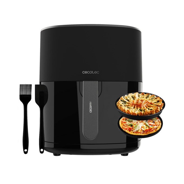 Cecotec Cecofry Fantastik 5500 Freidora sin Aceite - 1500W - Capacidad de 3.5L - Acero Inoxidable - Panel Multifuncion - 9 Menus