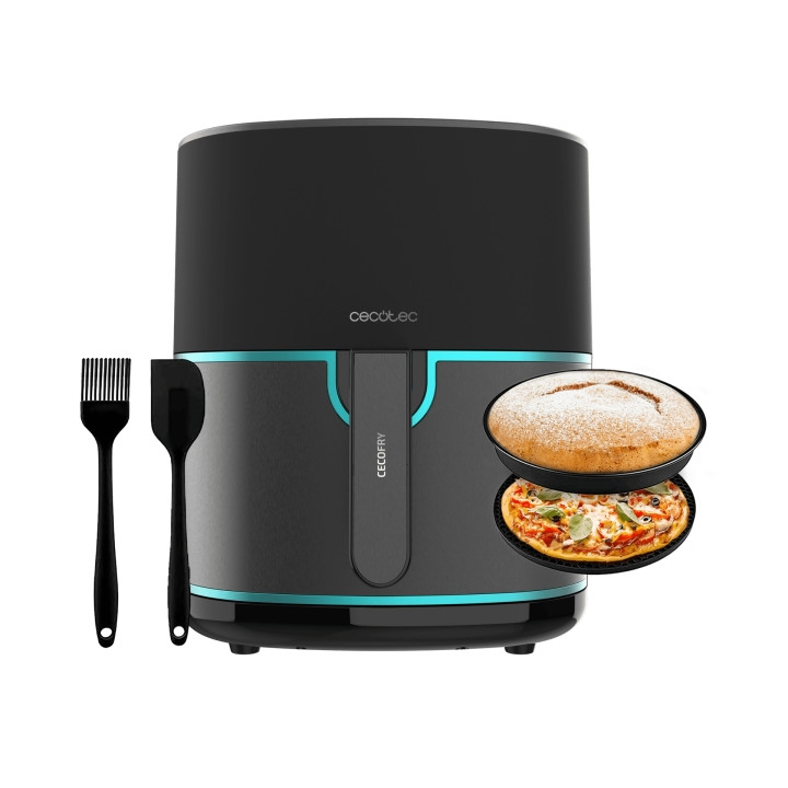 Cecotec Cecofry Fantastik Inox 6500 Freidora sin Aceite - 1700W - Capacidad de 5.5L - 9 Menus Preconfigurados - Acero Inoxidable