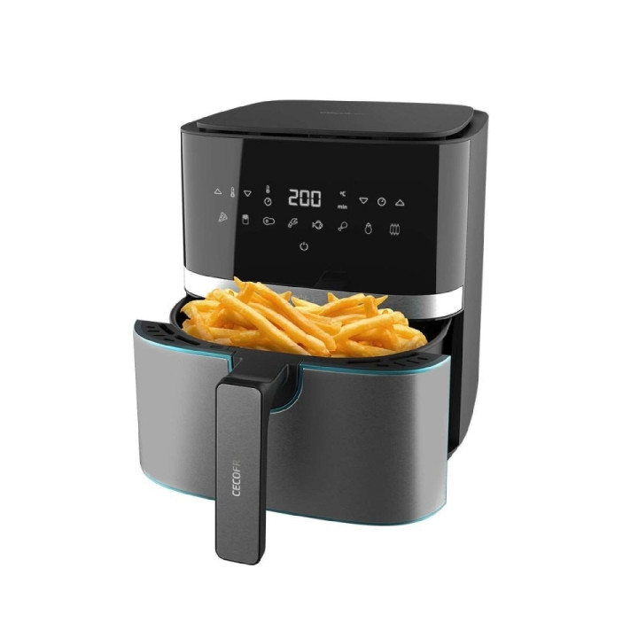 Cecotec Cecofry Full InoxBlack 5500 Pro Freidora sin Aceite - 1700W - Capacidad de 5.5L - Base Antideslizante - Rango de 80 a 20