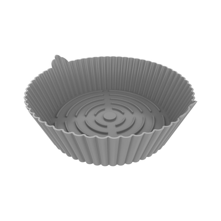 Cecotec Cecofry Bucket Pack de 3 Moldes Circulares para Freidoras de 5 a 8L - Silicona de Alta Calidad - Apto para Microondas y