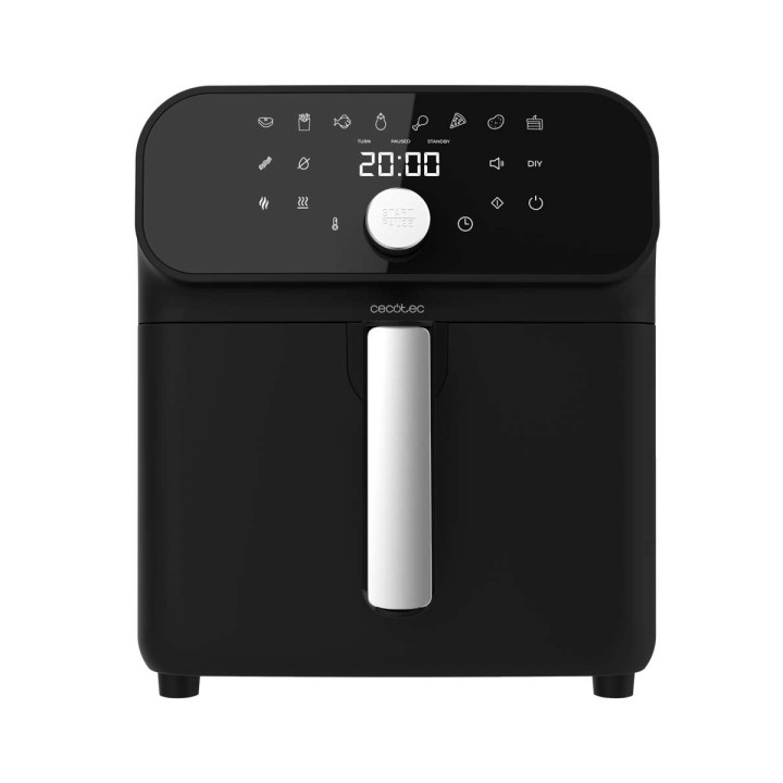 Cecotec Cecofry Smokin`Duo 6000 Freidora sin Aceite - Potencia de 2000W - Doble Resistencia para Dorar - Funcion de Ahumado - Ca