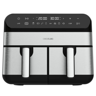 Cecotec Cecofry Advance 9000 Inox Freidora sin Aceite Doble - 2800W - Capacidad de 9L - Rango de 80 a 200°C - 8 Programas Precon