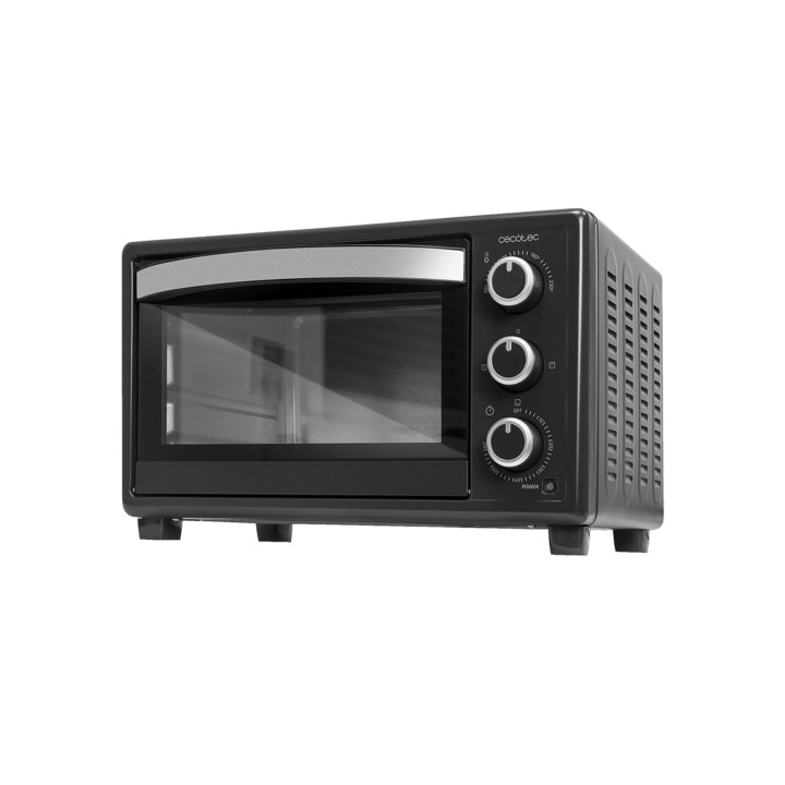 Cecotec Bake and Toast 2300 Horno de Sobremesa - Potencia de 1500W - Capacidad 23L - Puerta Doble Cristal - Temperatura hasta 23