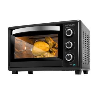 Cecotec Bake and Toast 3090 Gyro Horno de Sobremesa - 1500W - Capacidad de 30L - Rustidor Giratorio 360º - Conveccion - Puerta D