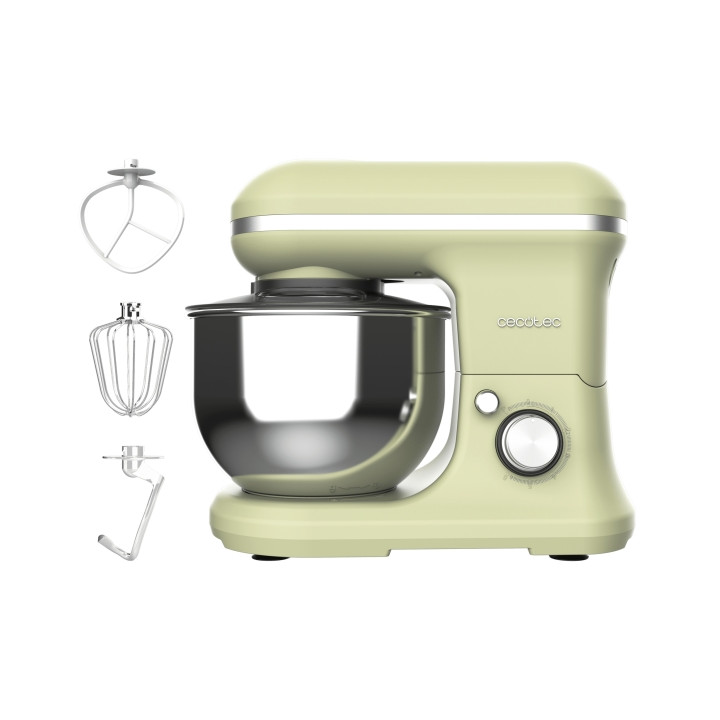 Cecotec Cecomixer Merenge Batidora Amasadora - Motor Reforzado y Proteccion Termica - Bol de Acero Inoxidable 5L - Movimiento Pl