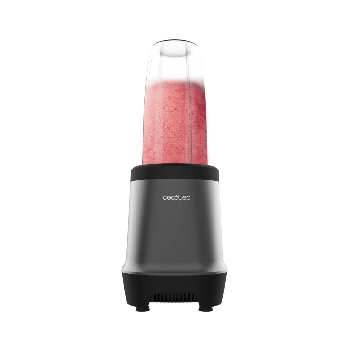 Cecotec Nutriblender Fusion Batidora de Vaso - 1000W - Cuchillas de Titanio - Incluye 2 Vasos Portatiles - Tritura Hielo y Fruta
