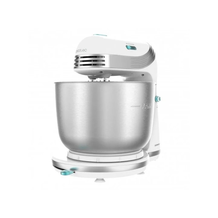 Cecotec Cecomixer Easy White Batidora Amasadora 250W - Bol de Acero Inoxidable de 3