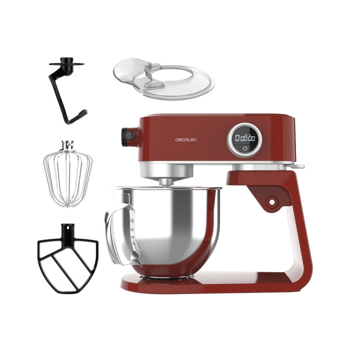 Cecotec Twist and Fusion 4000 Luxury Batidora Amasadora - 800W - Movimiento Planetario - Bol de Acero de 5.2L - 8 Velocidades -