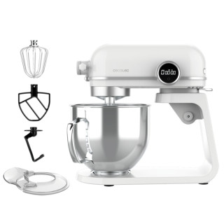 Cecotec Twist and Fusion 4500 Luxury Batidora Amasadora - 800W - Movimiento Planetario - Bol de Acero de 5.2L - 8 Velocidades -