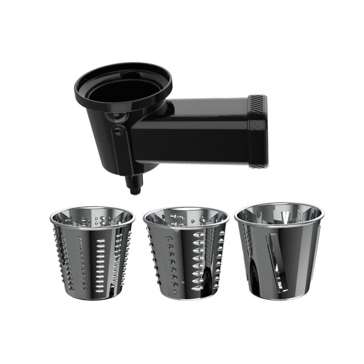 Cecotec Accesorio Rallador para Amasadora Twist and Fusion - Apto para Lavavajillas - Facil de Colocar y Quitar - Color Negro