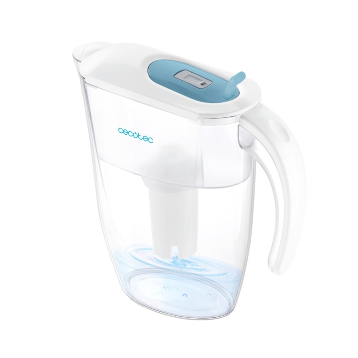 Cecotec H2ONature 2400 Active Jarra Purificadora de Agua - Filtro de 4 Capas - Capacidad de 2.4L - Indicador LCD - 3 Filtros - T