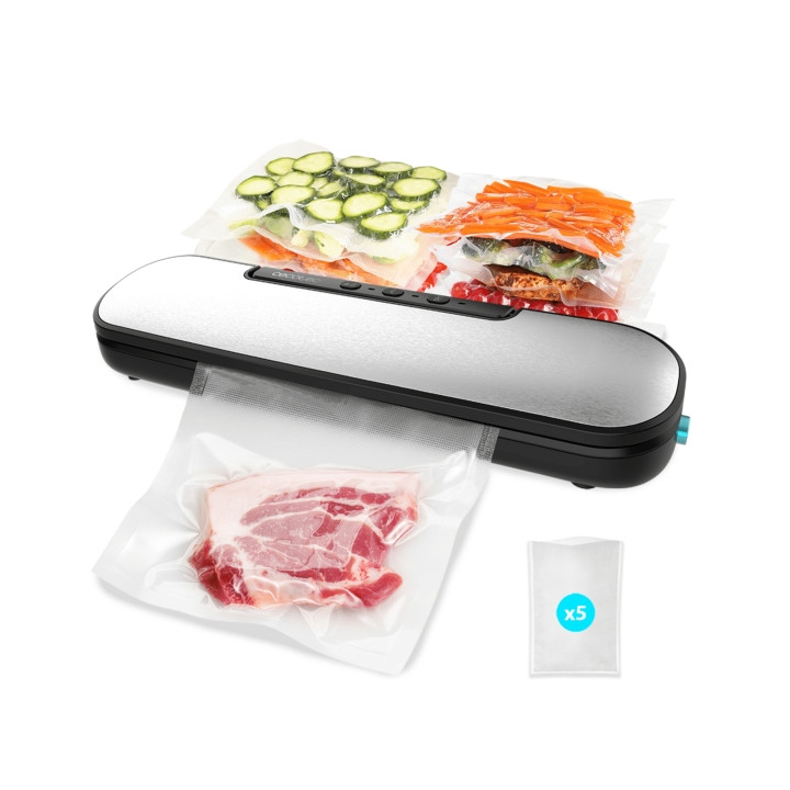 Cecotec SealVac Easy Magnetik Envasadora al Vacio - 90W - Ancho de 30cm - Cortador Incorporado - Modos Secos y Humedos - Plastic