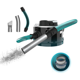 Cecotec Conga Ash 2000 Home Aspirador de Cenizas - 800W - Acero Inoxidable - Capacidad 10L - Tubo Reforzado Metalico - Boquilla