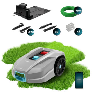 Cecotec Conga GrassHopper 800 Connected Robot Cortacesped Inteligente - Cobertura hasta 800m2 - Resistente al Agua IPX5 - Sensor