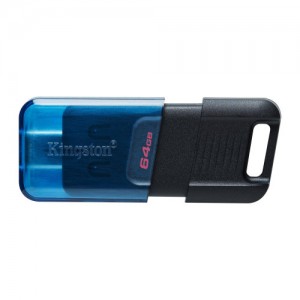 Kingston technology datatraveler 80 unidad flash usb 64 gb usb tipo c 3.2 gen 1 (3.1 gen 1) negro