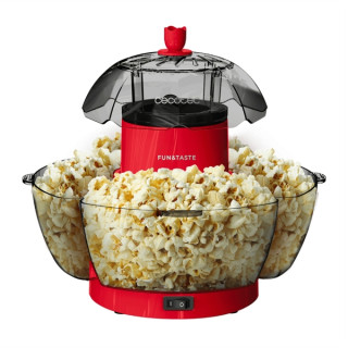Cecotec FunandTaste P'Corn Lotus Palomitero Electrico - 1200W - Listas en 2min - Compacto - Incluye 4 Recipientes - Cocina sin A