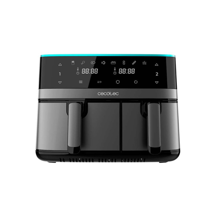 Cecotec Cecofry DuoSize 9000 Feidora sin Aceite Doble - 2700W - Capacidad 9L - Panel Multifuncion - Cocina Saludable - 8 Modos P
