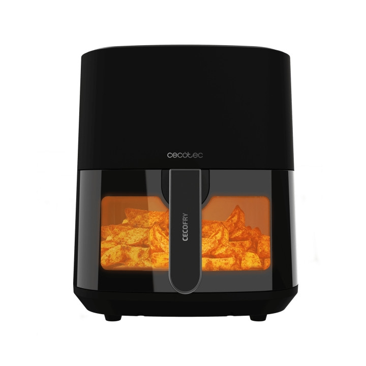 Cecotec Cecofry Fantastik Window 5500 Freidora sin Aceite - 1500W - Capacidad 5.5L - Ventana de Visualizacion - 9 Menus Preconfi
