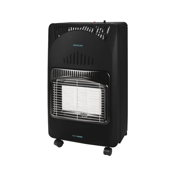 Cecotec Ready Warm 4000 Slim Fold Estufa de Gas - Potencia Calorifica de 4.2kW - Plegable y Compacta - Termostato - Ruedas Multi