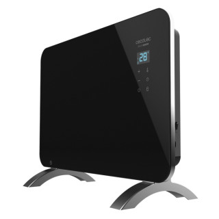 Cecotec Ready Warm 6670 Crystal Connection Convector de Cristal Templado - 1000W - Cobertura hasta 10m2 - Control Wi-Fi - LED Ta