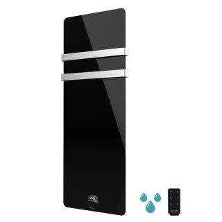 Cecotec ReadyWarm 9880 Toallero Electrico - 850W - Calefactor de Cristal - IP24 - Pantalla LED Tactil - Temporizador Semanal - D