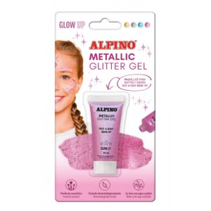 Blíster maquillaje con color y purpurina glitter rosa alpino dl000604