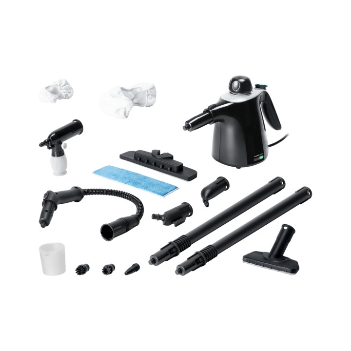 Cecotec HydroSteam 1040 Active and Soap Limpiador a Vapor - Potencia de 1100W - Presion 3.5bar - Caudal 40g/min - Deposito 450ml