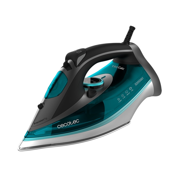 Cecotec Fast and Furious 5040 Absolute Plancha de Ropa - 3000W - Vapor Continuo 65g/min - Golpe de Vapor 230g/min - Suela Antiad