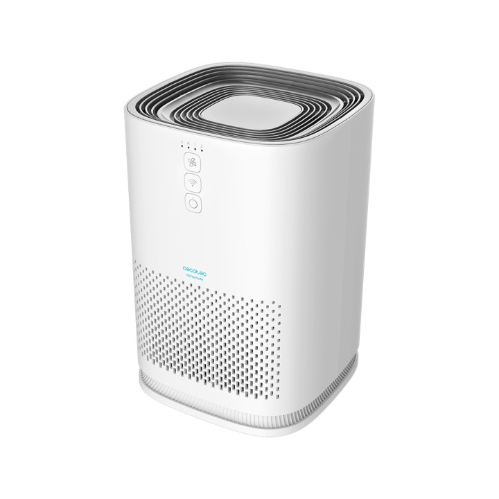 Cecotec TotalPure 1500 Connected Purificador de Aire - Potencia de 26W - Filtro de 3 Etapas - Control Wi-Fi - Cobertura hasta 40