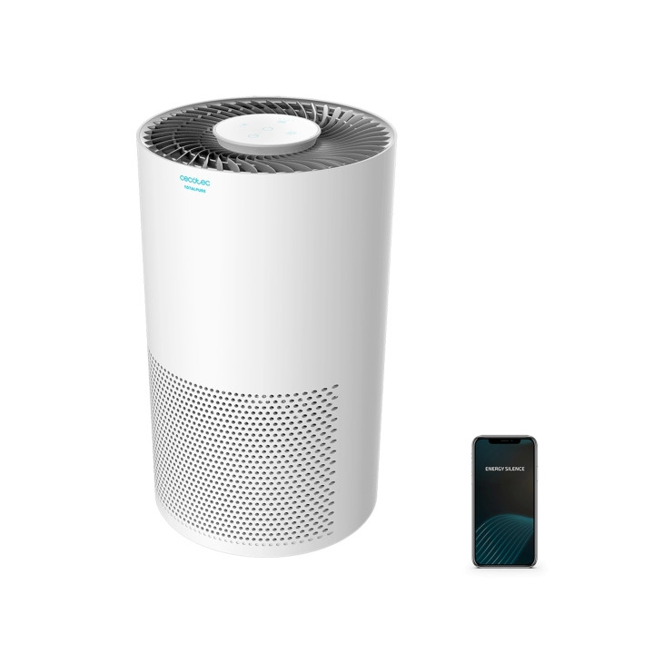 Cecotec TotalPure 2000 Connected Purificador de Aire - 50W - Control Wi-Fi y Tactil - Cobertura hasta 50m3 - 3 Etapas de Filtrad