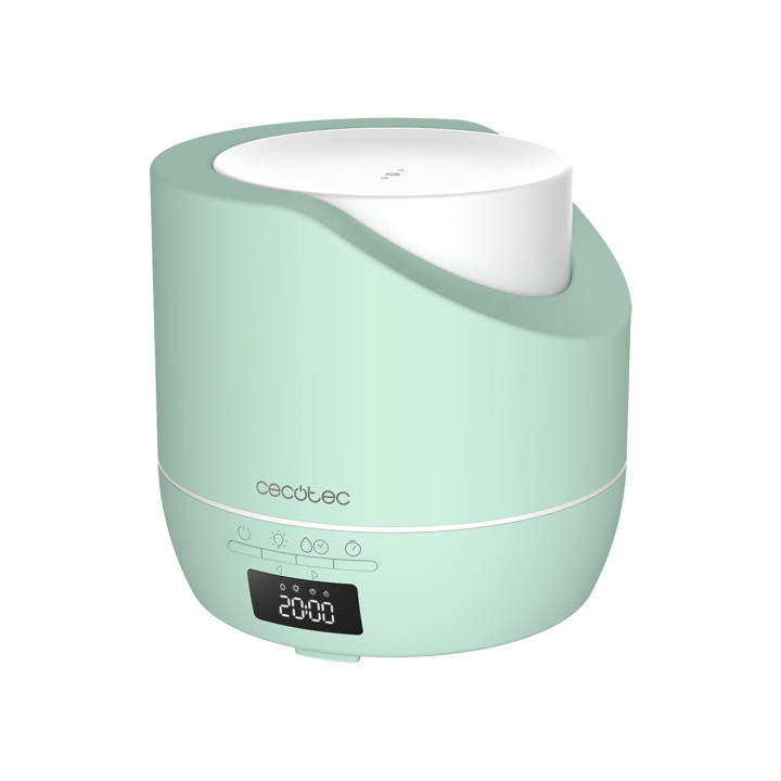 Cecotec PureAroma 500 Smart Sky Humidificador de Aromaterapia - Capacidad 500ml - Pantalla LED - Temporizador 12h - 3 Modos - Fu