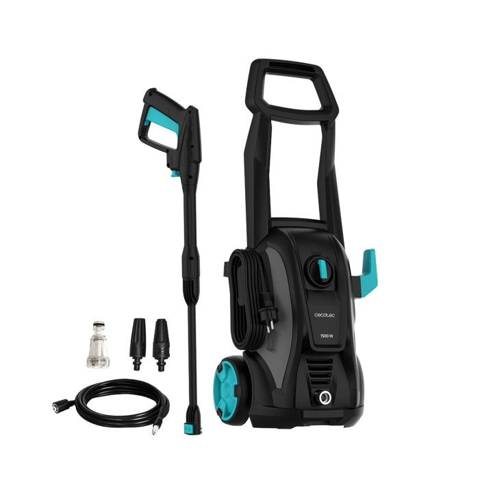 Cecotec Hidroboost 1500 Easy Move Hidrolimpiadora - 1500W - Caudal 468l/h - Presion 120bar - Bomba Aluminio - Radio 11m - Incluy