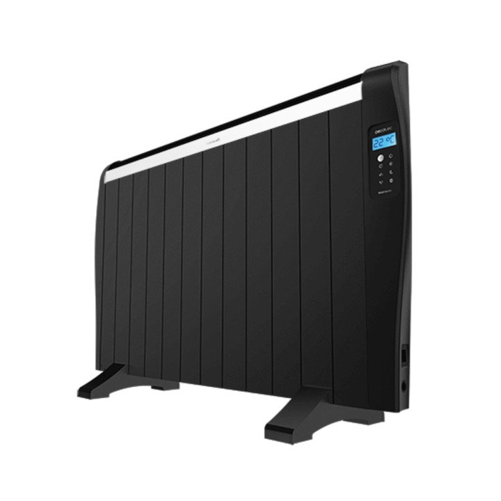 Cecotec ReadyWarm 2500 Thermal Black Emisor Termico con 12 Elementos - 1800W - Cobertura hasta 25m2 - Pantalla LCD - Temporizado