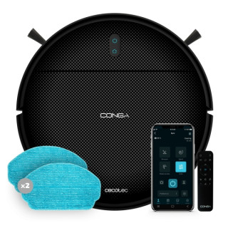 Cecotec Conga 999 Origin X-Treme Robot Aspirador 5 en 1 - 1400Pa - Navegacion Reactiva - 6 Programas - Control Via App y Mando -