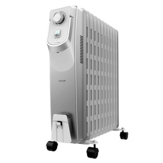 Cecotec ReadyWarm 11000 Space 360 Radiador de Aceite con 11 Modulos de 150x580mm - 2500W - Cobertura hasta 28m2 - Tecnologia 360