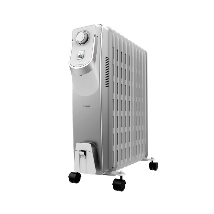 Cecotec ReadyWarm 11000 Space 360 Radiador de Aceite con 11 Modulos de 150x580mm - 2500W - Cobertura hasta 28m2 - Tecnologia 360