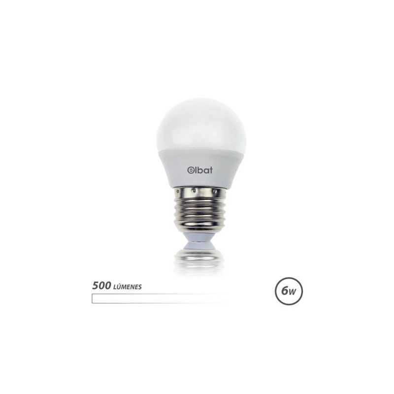 Elbat Bombilla LED G45 - 6W - 500lm - E27 - Luz Blanca Elbat Bombilla LED G45 - 6W - 500lm - E27 - Luz Blanca
