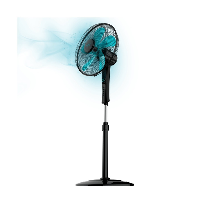 Cecotec EnergySilence 520 Power Ventilador de Pie con 5 Aspas - 50W - Diametro de 40cm - Temporizador 2h - 4 Velocidades - Oscil