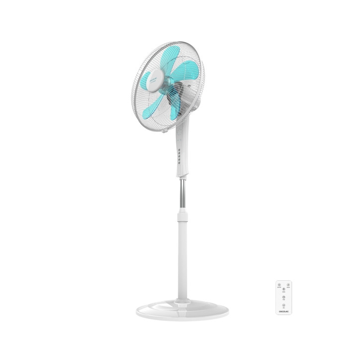 Cecotec EnergySilence 530 Power Connected Ventilador de Pie con 5 Aspas - 50W - Motor de Cobre - Diametro de 40cm - 3 Velocidade