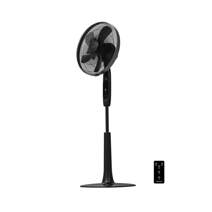Cecotec EnergySilence 1020 ExtremeConnected Ventilador de Pie con 10 Aspas - 60W - Motor de Cobre - Diametro de 40cm - 6 Velocid